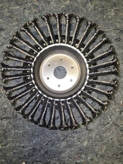 Twisted Knot Wire Wheel Brush ~8 in – Max 10,000 RPM Angle Grinder