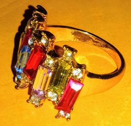 Multi Color Stone Ring