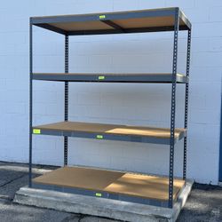 Shelving Racks 72 in W x 48 in D 4 Tier Level Steel Warehouse Quality Shelves Similar To Uline Delivery Available