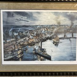"Fredericksburg Landing"  Lithograph By Tom Freeman