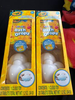 Crayola Color Bath Dropz Rainy Cloud Toy – 2 Pack