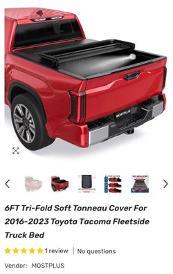 Toyota Tacoma 6FT Tri-Fold Soft Tonneau