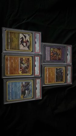 PSA Graded Pokémon Cards Lot of 5