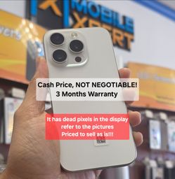 iPhone 15 Pro 128GB Unlocked with small defect