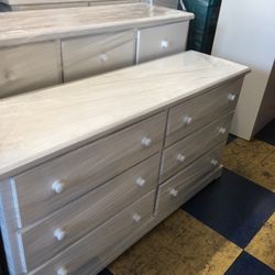 Dresser 6 Drawers In Any Color New Solid  Wood 
