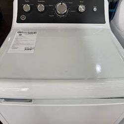 GE 7.2 Cu. Ft. White Gas Dryer with Extended Tumble