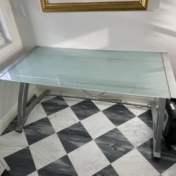 Vintage Glass Desk