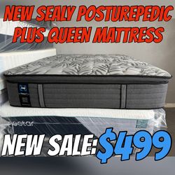 NEW SEALY POSTUREPEDIC PLUS QUEEN MATTRESS