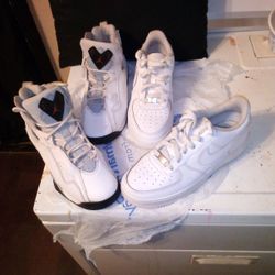 White Air Force 1s  & Jordans 
