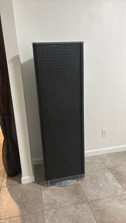 Large Rotating Pegboard Display Rack w/ Pegs