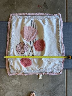 Pink Floral Crib Bedding Set