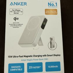 Anker Mag Go Power Bank 10k With Smart Display