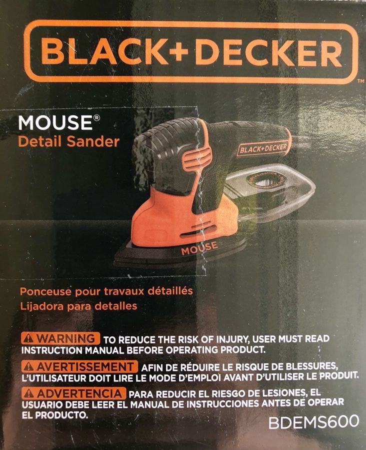 BLACK+DECKER BDEMS600 Mouse Detail Sander 120V - Brown 