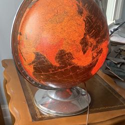 Mid century glass Globe Lamp 