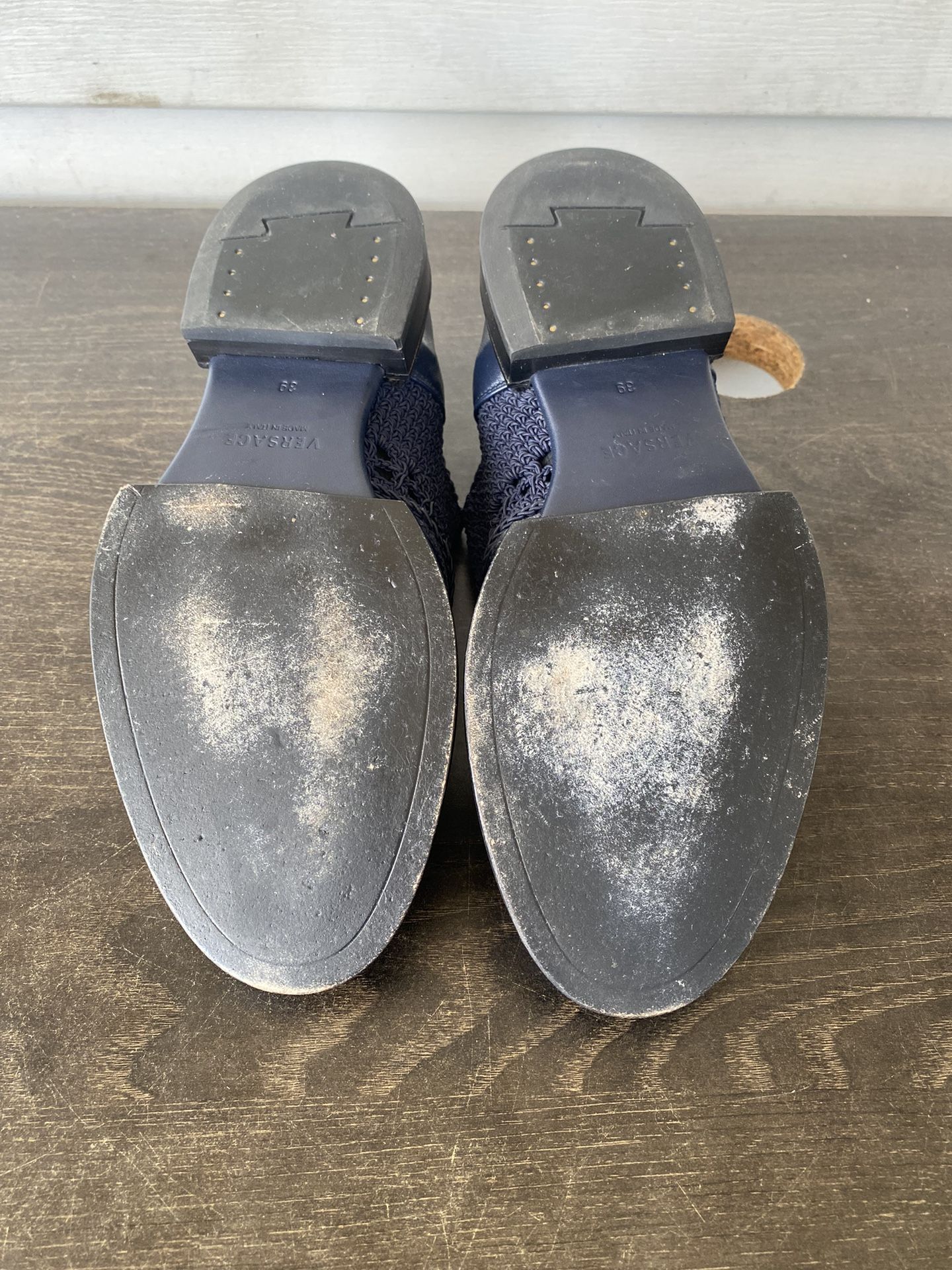 Versace stringata vitel navy dress shoes men size 39 (6). Versace stringata vitel navy dress shoes men size 6 - www  main image 4