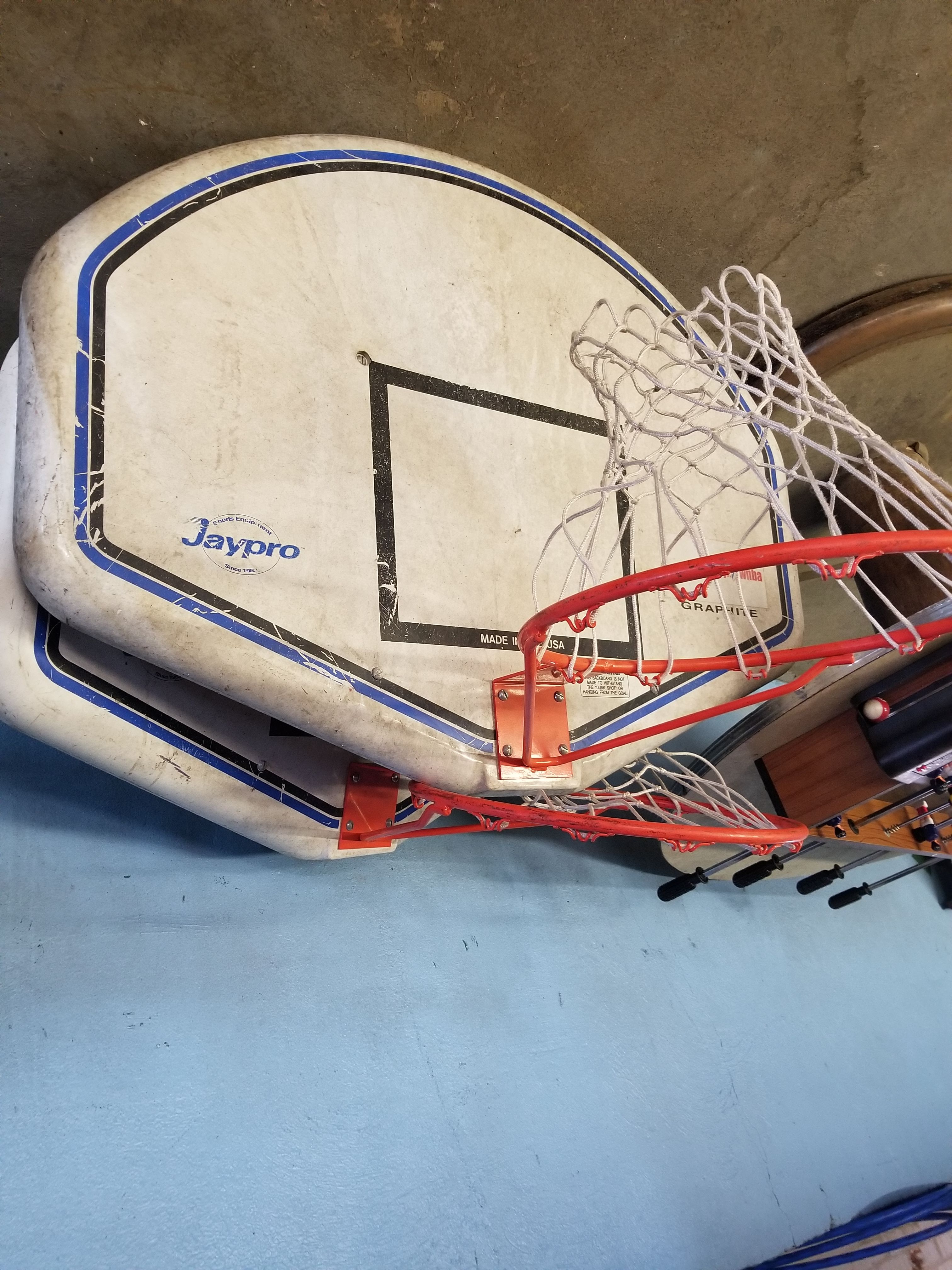 2 basketball hoops