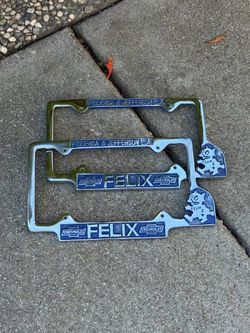 Felix Chevrolet Dealer License Plate Frames Pair
