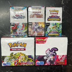 POKEMON BOOSTER BOXES/ HALF BOOSTER BOXES