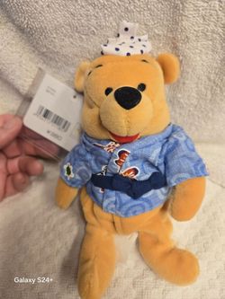 Winnie the Pooh Plush in Yukata Outfit with Tag