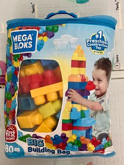 Mega Bloks First Builders Big Building Bag 80 Pieces