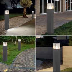 Light Outdoor Pathway Lights Lantern Garden Modern Landscape Lighting (Set of 2)
