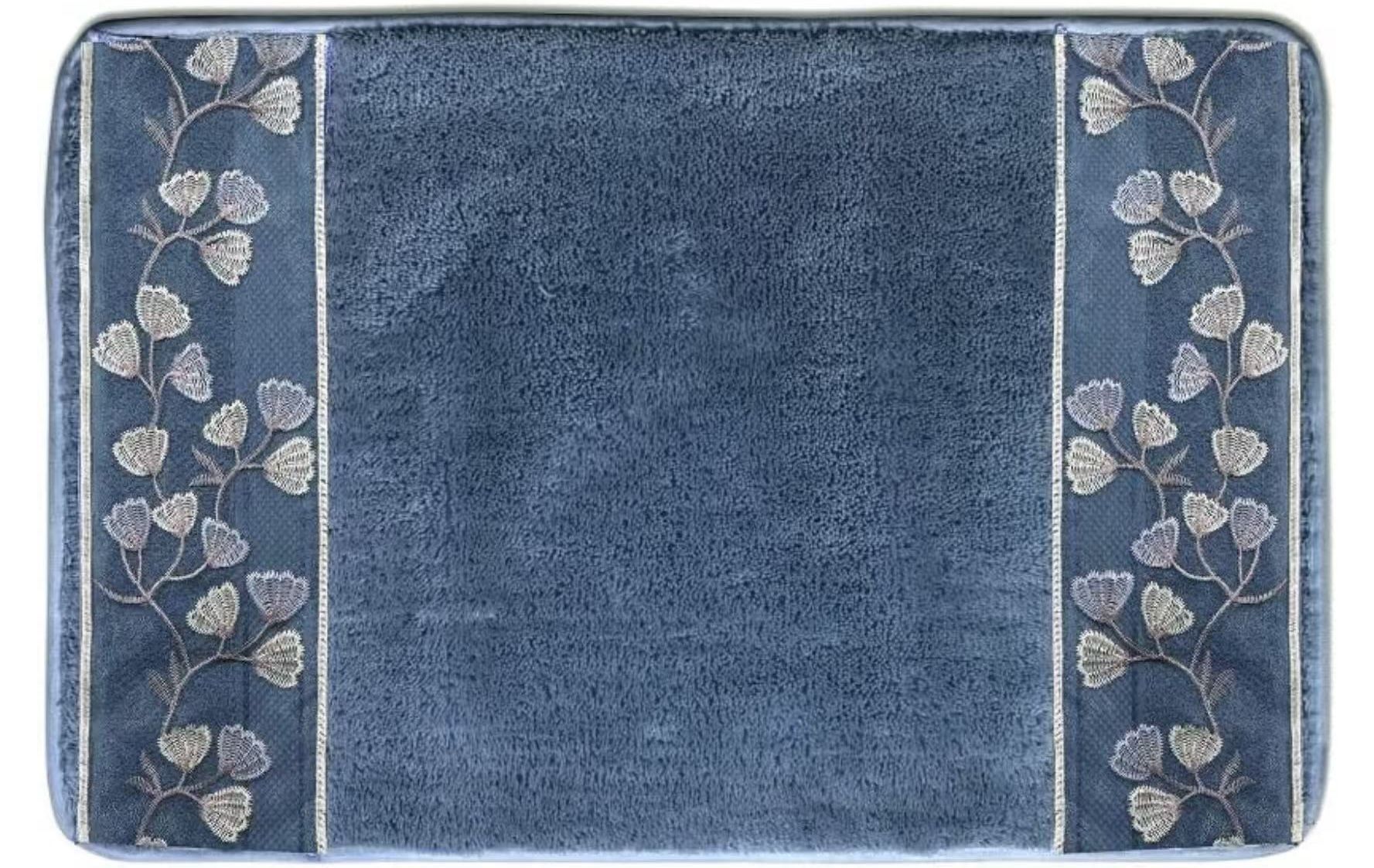 ✌️ Popular Bath Capri, Bath Rug, Slate Blue 