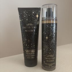 ✨Into the Night Ultimate Hydration Body Cream & Fine Fragrance Mist set for $20  