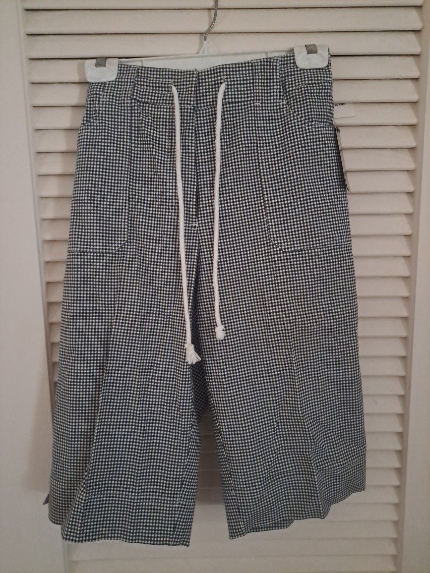 NEW Rafaella Pants Black & White Sz 10