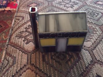 Stained glass School house