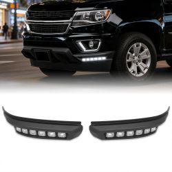 For 2015-2020 Chevy Colorado W-Power Front Bumper Lip LED Sequential Running Light -(2-PU-116-LED