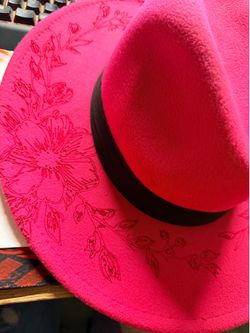 Custom burned hat