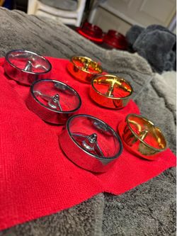 1963 impala gold plated tail light ring bezels