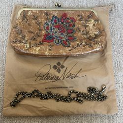 Patricia Nash Provençal Escape Beaded Potenaz Clutch with Crossbody Chain