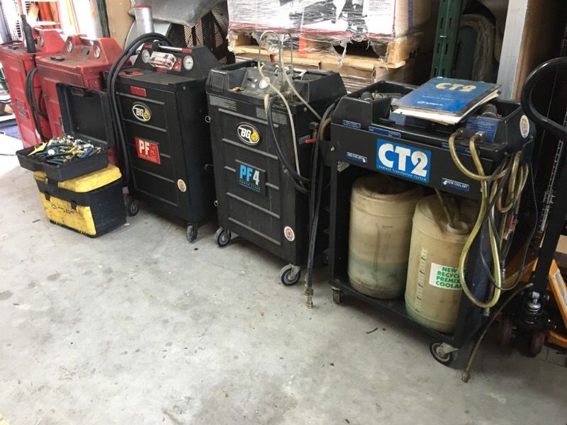 Bg coolant, brake, transmission machines for sale 6 machines for sale