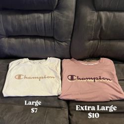 Women’s Champion T-Shirts Large/Extra Large