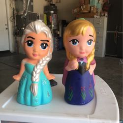 Ana And Elsa Frozen Doll Lamps 
