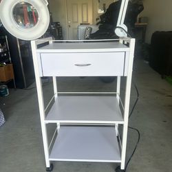 Esthetic cart with mag light