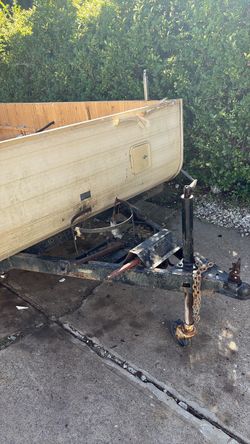 Trailer wood floor with sides