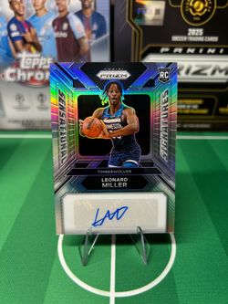 2023-24 Panini Prizm Leonard Miller Sensational Signatures Auto RC