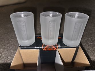 Jagermeister Set Of 6 Frosted Shot Glasses 1 Oz