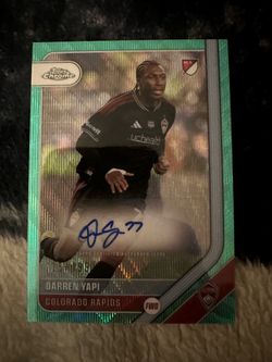 2026 Topps Chrome MLS Darren Yapi Aqua Refractor Auto /199 Soccer