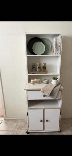 Small Charming Coffee Station / Bar Cart Vibe/kitchen hutch