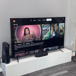 High Gloss White TV Storage With Storage