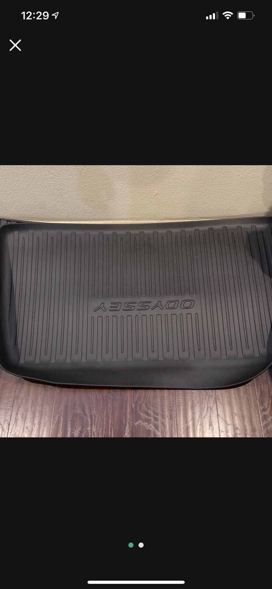 Honda Odyssey Folding Cargo Mat 2011-2017 and Cargo Tray 2018-2022