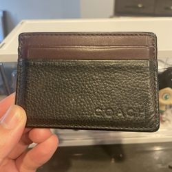 Coach Leather Card Holder