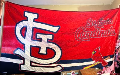 St. Louis Cardinals flags and hats