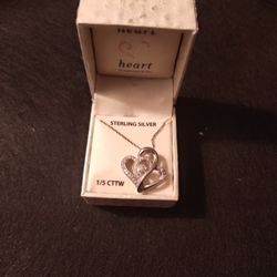 Sterling Silver Heart-shaped Necklace