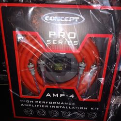 Concept Pro Series 4 Gauge Amp Kit Brand New In The Box 