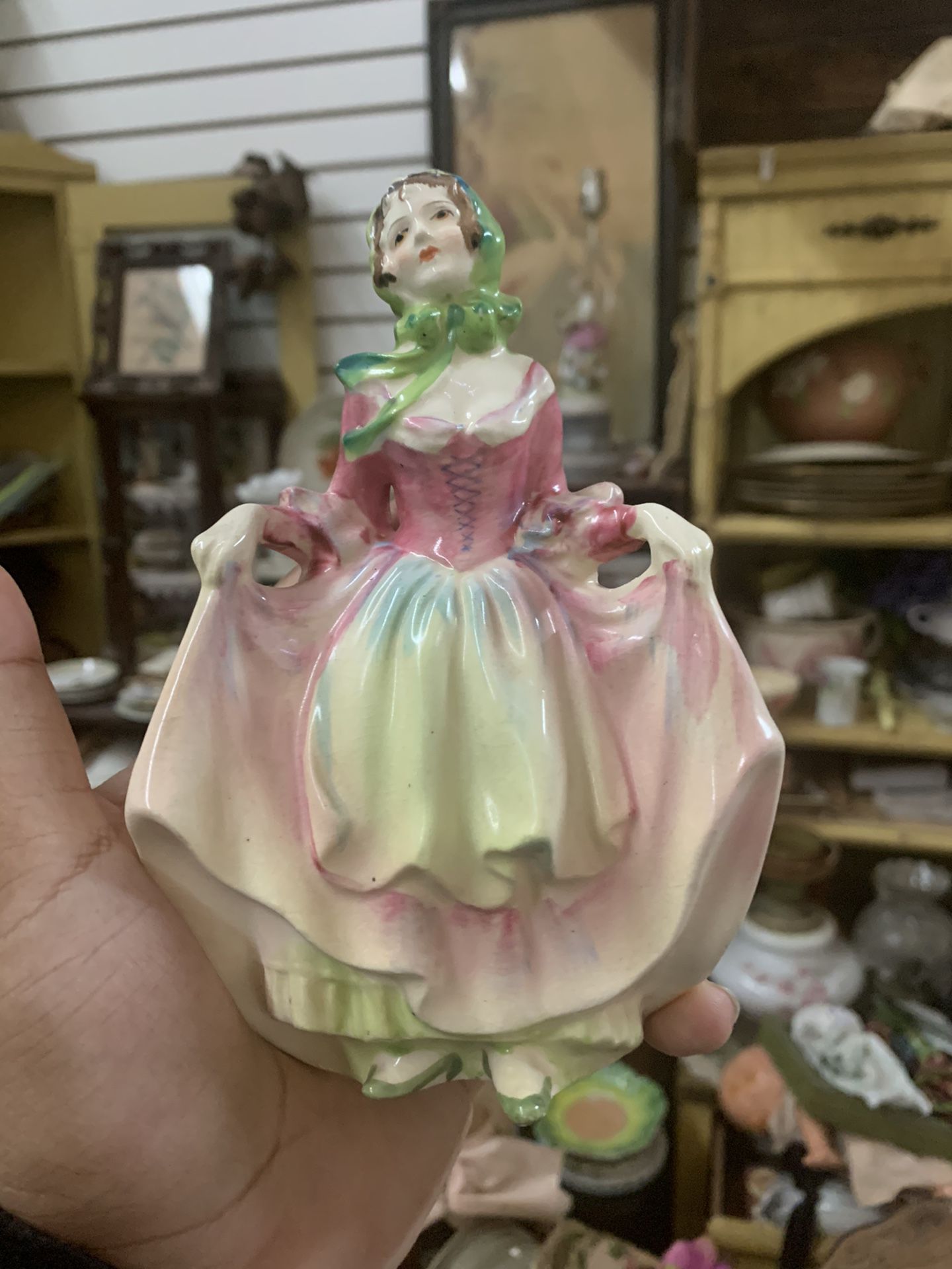 Antique glass doll