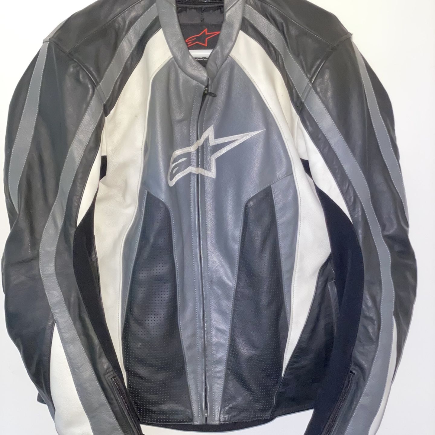 Alpinestars stunt shop leather jacket